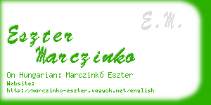 eszter marczinko business card